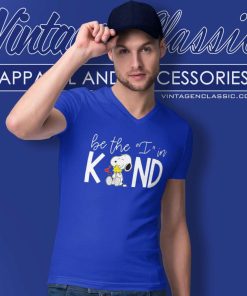 Snoopy Woodstock Be The I In Kind V Neck TShirt