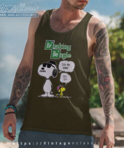 Snoopy Woodstock Breaking Beagle Say My Name Tank Top Racerback