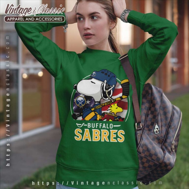 Snoopy Woodstock Buffalo Sabres Ice Hockey NHL Sweatshirt Snoopy Woodstock Buffalo Sabres Ice Hockey NHL Sweatshirt