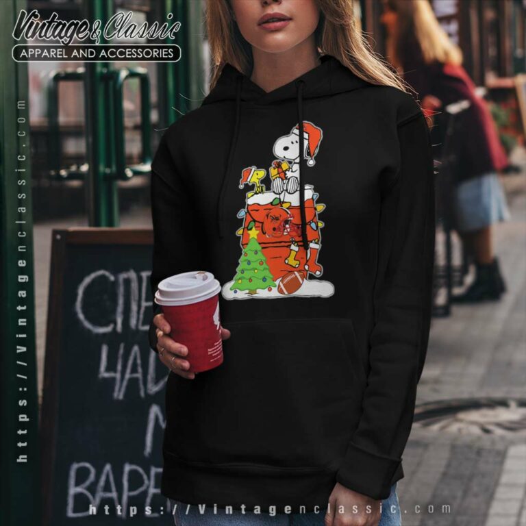 Snoopy Woodstock Cleveland Browns Christmas Hoodie Snoopy Woodstock Cleveland Browns Christmas Hoodie