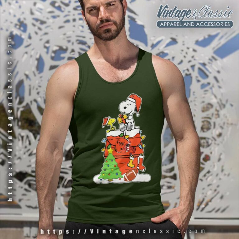 Snoopy Woodstock Cleveland Browns Christmas Tank Top Racerback Snoopy Woodstock Cleveland Browns Christmas Tank Top Racerback