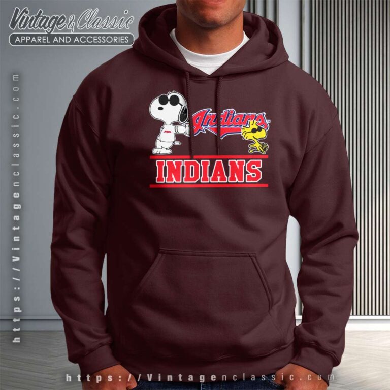 Snoopy Woodstock Cleveland Indians Hoodie Snoopy Woodstock Cleveland Indians Hoodie