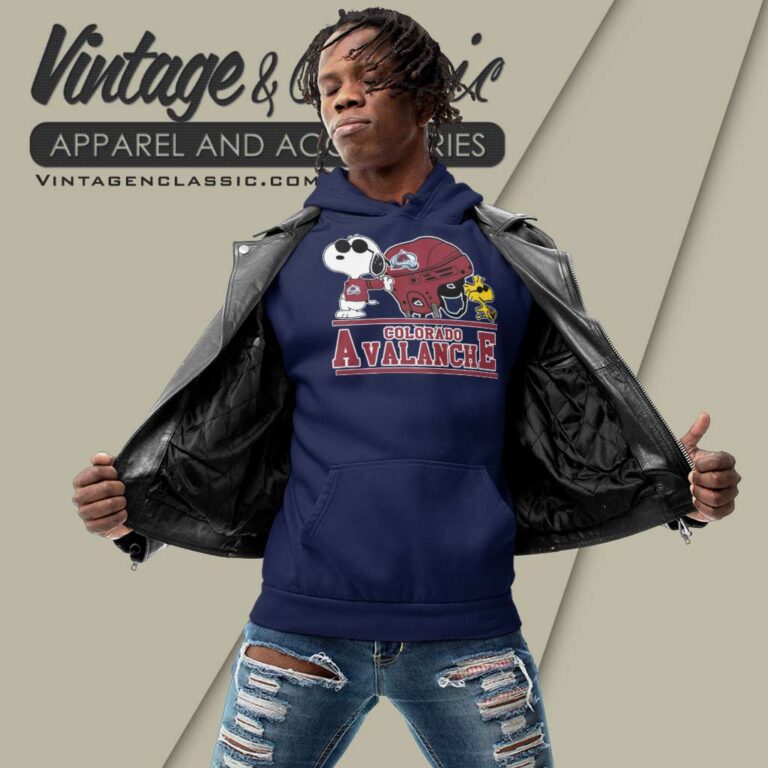Snoopy Woodstock Colorado Avalanche Hoodie Snoopy Woodstock Colorado Avalanche Hoodie