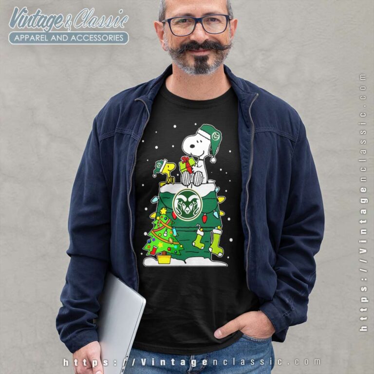 Snoopy Woodstock Colorado State Rams Ugly Christmas Long Sleeve Tee Snoopy Woodstock Colorado State Rams Ugly Christmas Long Sleeve Tee