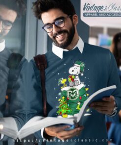 Snoopy Woodstock Colorado State Rams Ugly Christmas Sweatshirt