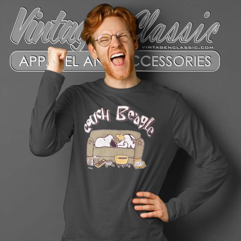 Snoopy Woodstock Couch Beagle 80s Long Sleeve Tee Snoopy Woodstock Couch Beagle 80s Long Sleeve Tee