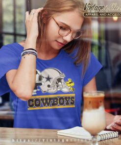 Snoopy Woodstock Dallas Cowboys Women TShirt