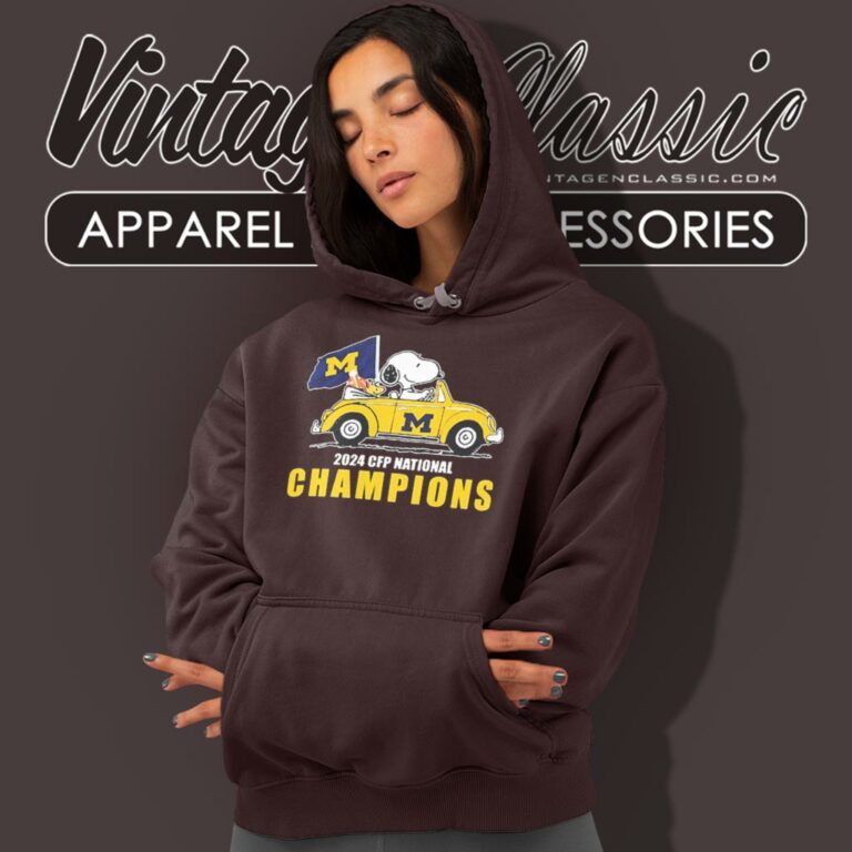 Snoopy Woodstock Drive Car Michigan Wolverines 2024 Cfp National Champions Hoodie Snoopy Woodstock Drive Car Michigan Wolverines 2024 Cfp National Champions Hoodie