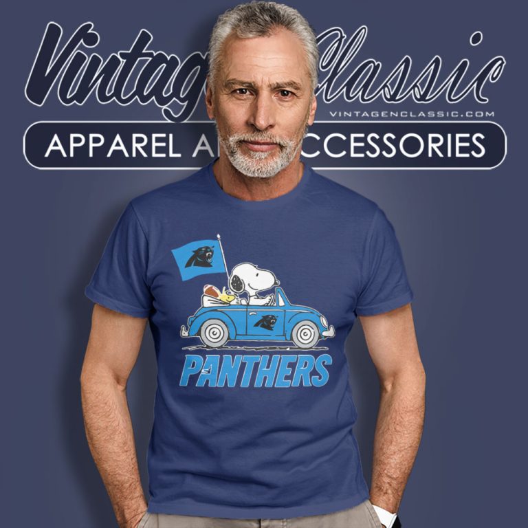 Snoopy Woodstock Driving Car Carolina Panthers T Shirt Snoopy Woodstock Driving Car Carolina Panthers T Shirt