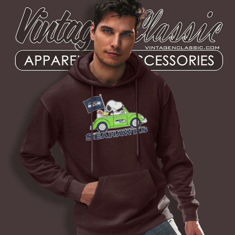 Snoopy Woodstock Driving Car Seattle Seahawks Hoodie Snoopy Woodstock Driving Car Seattle Seahawks Hoodie