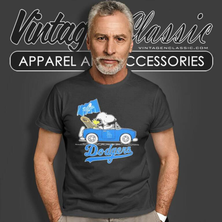 Snoopy Woodstock Driving Los Angeles Dodgers T Shirt Snoopy Woodstock Driving Los Angeles Dodgers T Shirt