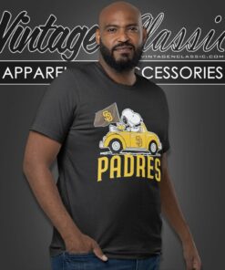 Snoopy Woodstock Driving San Diego Padres T Shirt