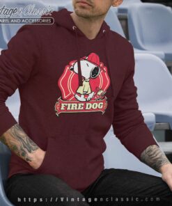 Snoopy Woodstock Fire Dog Hoodie