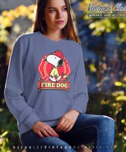 Snoopy Woodstock Fire Dog Sweatshirt