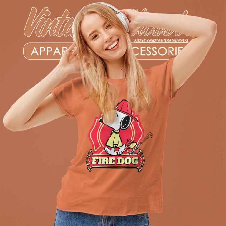 Snoopy Woodstock Fire Dog Women TShirt Snoopy Woodstock Fire Dog Women TShirt