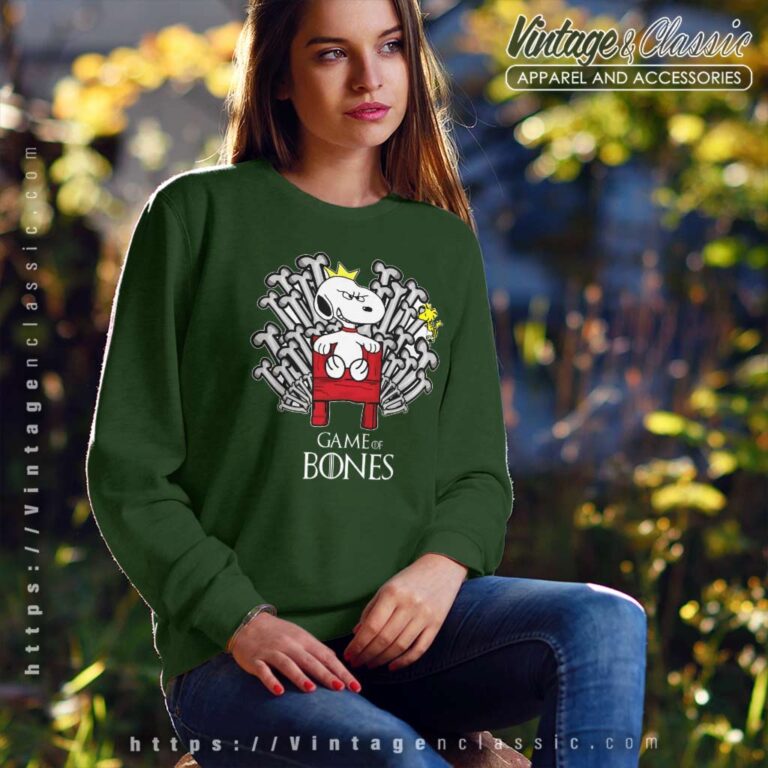 Snoopy Woodstock Game Of Bones Sweatshirt Snoopy Woodstock Game Of Bones Sweatshirt