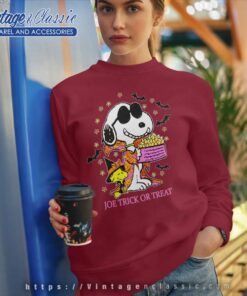 Snoopy Woodstock Halloween Joe Trick Or Treat Sweatshirt