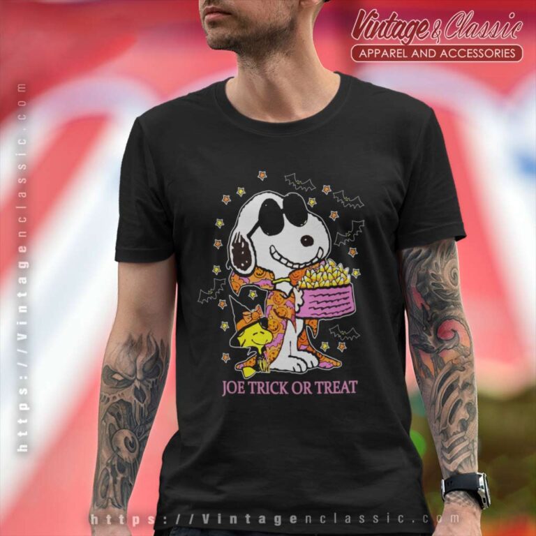 Snoopy Woodstock Halloween Joe Trick Or Treat T Shirt Snoopy Woodstock Halloween Joe Trick Or Treat T Shirt