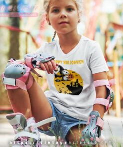 Snoopy Woodstock Halloween kids Vneck