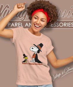 Snoopy Woodstock Happy Thanksgiving Women TShirt