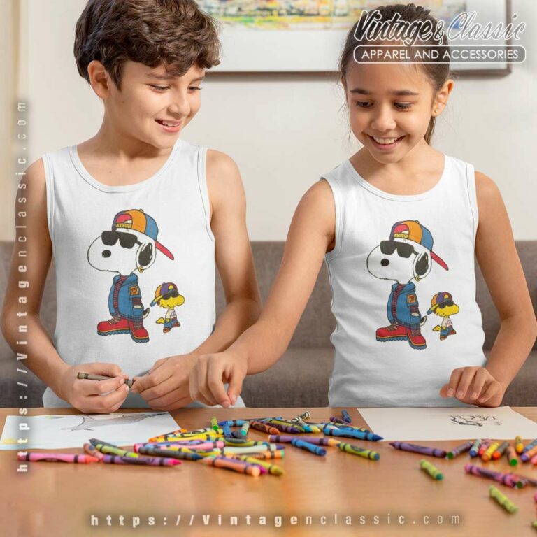 Snoopy Woodstock Hip Hop Kids Tank Top Racerback Snoopy Woodstock Hip Hop Kids Tank Top Racerback