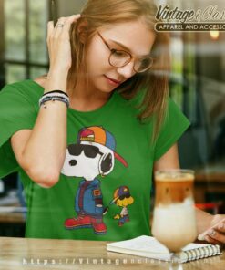 Snoopy Woodstock Hip Hop Women TShirt