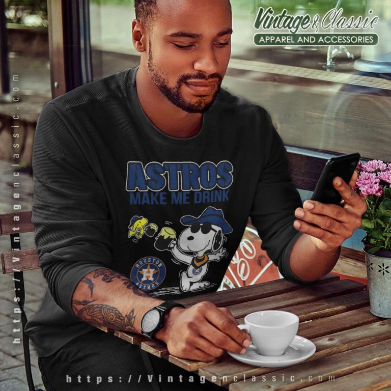 Snoopy Woodstock Houston Astros Make Me Drink Sweatshirt Snoopy Woodstock Houston Astros Make Me Drink Sweatshirt