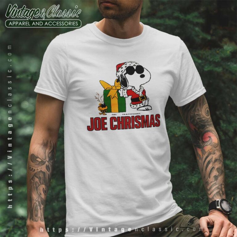 Snoopy Woodstock Joe Christmas 80s T Shirt Snoopy Woodstock Joe Christmas 80s T Shirt