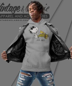 Snoopy Woodstock Joe Jazz Cartoon Hoodie
