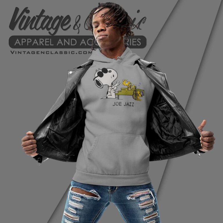 Snoopy Woodstock Joe Jazz Cartoon Hoodie Snoopy Woodstock Joe Jazz Cartoon Hoodie