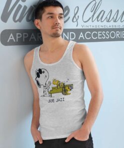 Snoopy Woodstock Joe Jazz Cartoon Tank Top Racerback