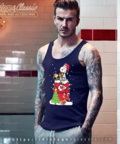 Snoopy Woodstock Kansas City Chiefs Christmas Tank Top Racerback