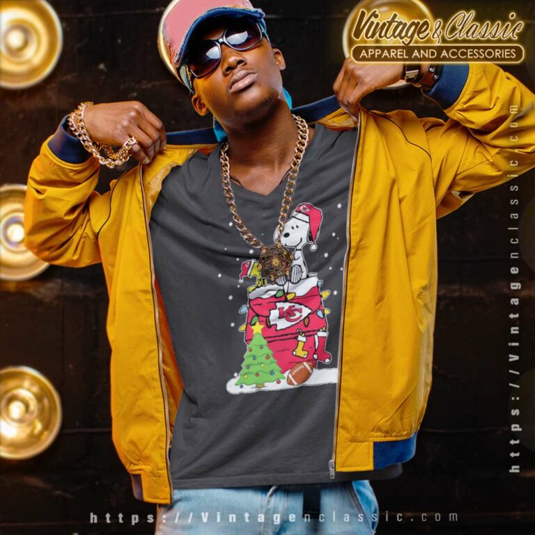 Snoopy Woodstock Kansas City Chiefs Christmas V Neck TShirt Snoopy Woodstock Kansas City Chiefs Christmas V Neck TShirt