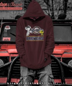Snoopy Woodstock Milwaukee Brewers Baseball Hoodie