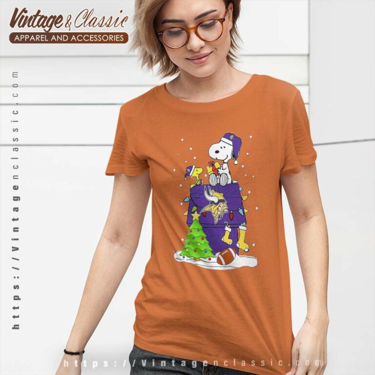 Snoopy Woodstock Minnesota Vikings Christmas Women TShirt Snoopy Woodstock Minnesota Vikings Christmas Women TShirt