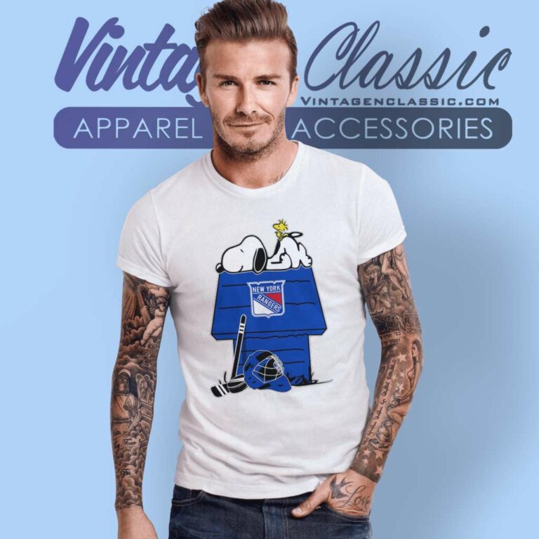 Snoopy Woodstock New York Rangers Nhl Hockey T Shirt Snoopy Woodstock New York Rangers Nhl Hockey T Shirt