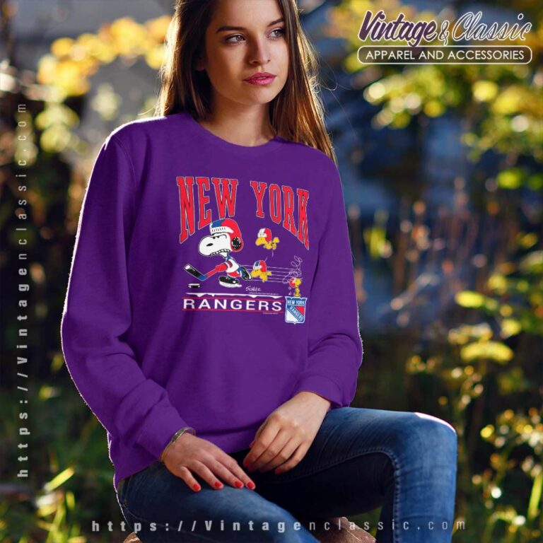 Snoopy Woodstock New York Rangers Sweatshirt Snoopy Woodstock New York Rangers Sweatshirt