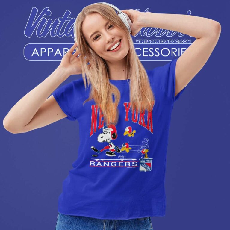 Snoopy Woodstock New York Rangers Women TShirt Snoopy Woodstock New York Rangers Women TShirt