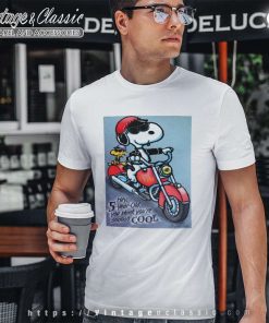 Snoopy Woodstock On Motorcycle 5 Year Old Birthday T Shirt