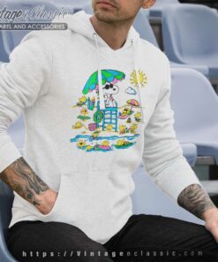 Snoopy Woodstock On The Beach Hoodie