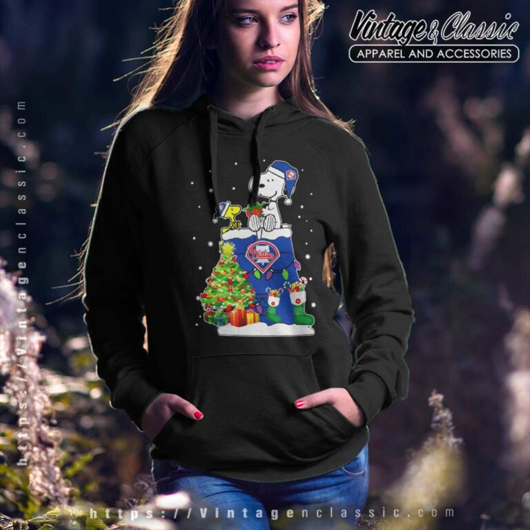 Snoopy Woodstock Philadelphia Phillies Merry Christmas Hoodie Snoopy Woodstock Philadelphia Phillies Merry Christmas Hoodie