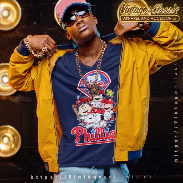 Snoopy Woodstock Philadelphia Phillies V Neck TShirt Snoopy Woodstock Philadelphia Phillies V Neck TShirt