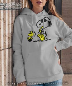 Snoopy Woodstock Playing Saxophone Hoodie