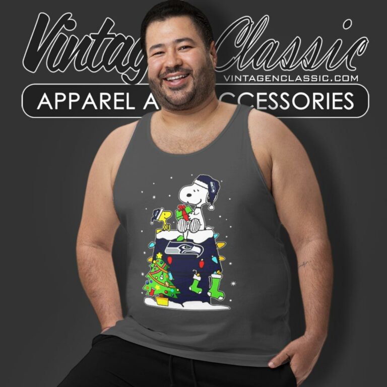 Snoopy Woodstock Seattle Seahawks Christmas Tank Top Racerback Snoopy Woodstock Seattle Seahawks Christmas Tank Top Racerback