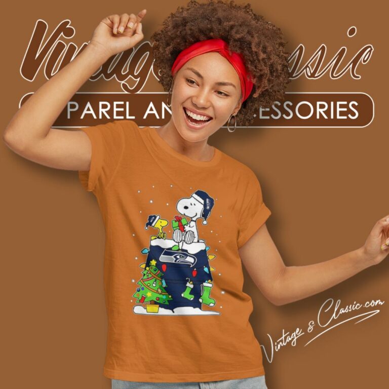 Snoopy Woodstock Seattle Seahawks Christmas Women T Shirt Snoopy Woodstock Seattle Seahawks Christmas Women T Shirt