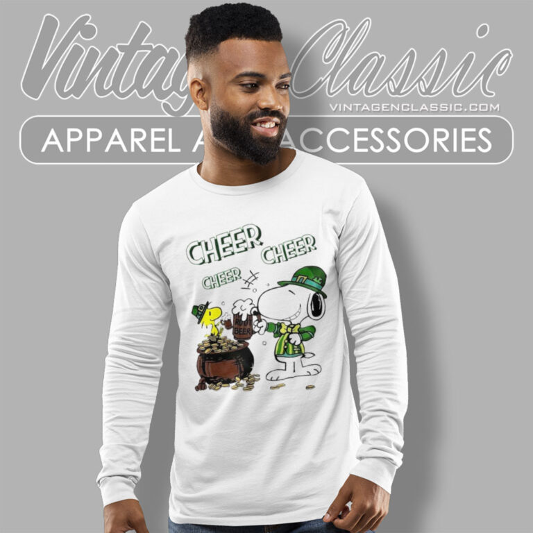 Snoopy Woodstock St Patricks Day Shirt Cheer Cheer Beer Long Sleeve Tee Snoopy Woodstock St Patricks Day Shirt Cheer Cheer Beer Long Sleeve Tee