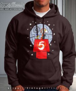Snoopy Woodstock Star Wars Luke And R2 D2 Hoodie