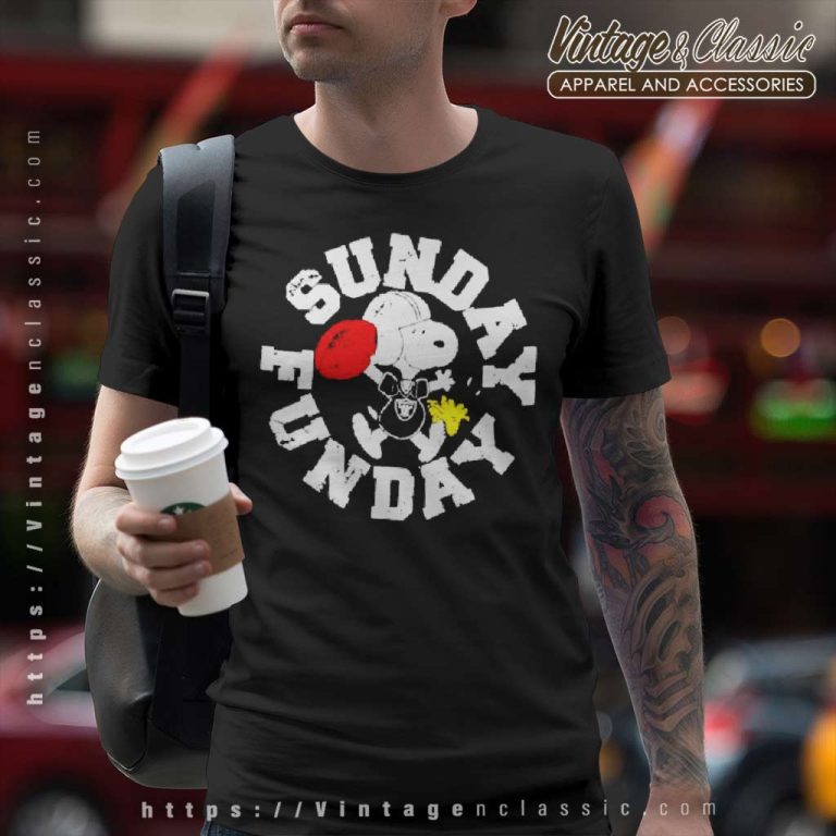 Snoopy Woodstock Sunday Funday Las Vegas Raiders T Shirt Snoopy Woodstock Sunday Funday Las Vegas Raiders T Shirt