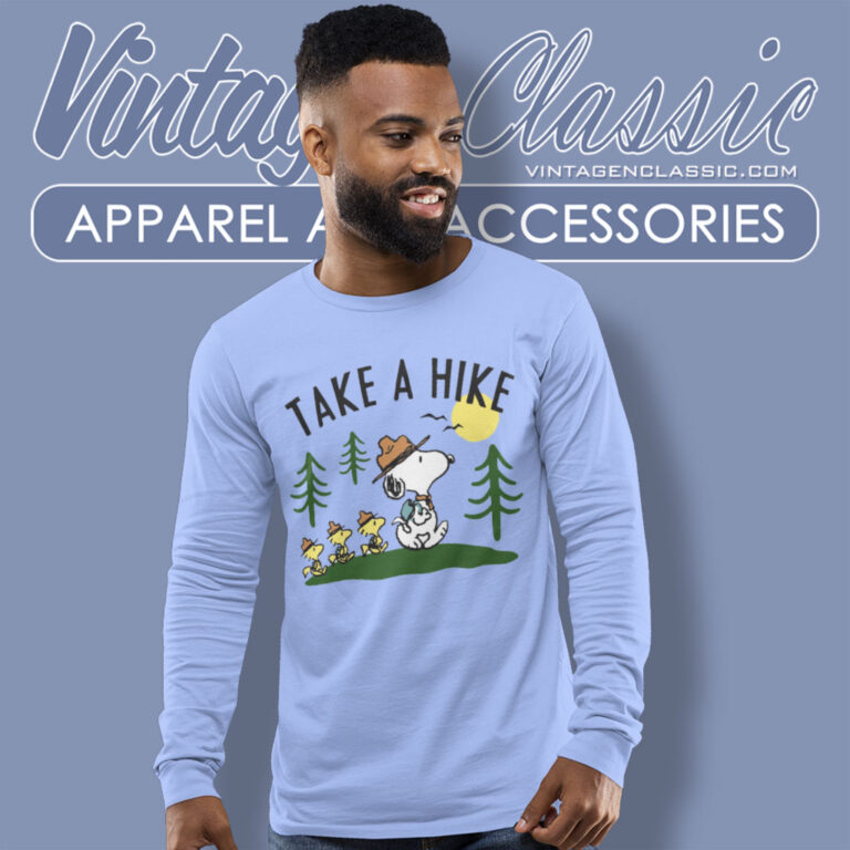 Snoopy Woodstock Take A Hike Long Sleeve Tee Snoopy Woodstock Take A Hike Long Sleeve Tee