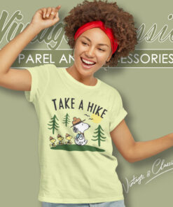 Snoopy Woodstock Take A Hike Women T Shirt